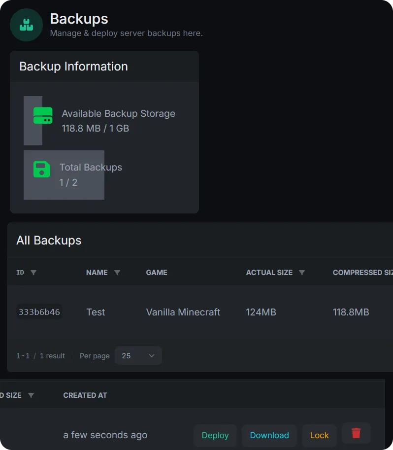 Backup Management