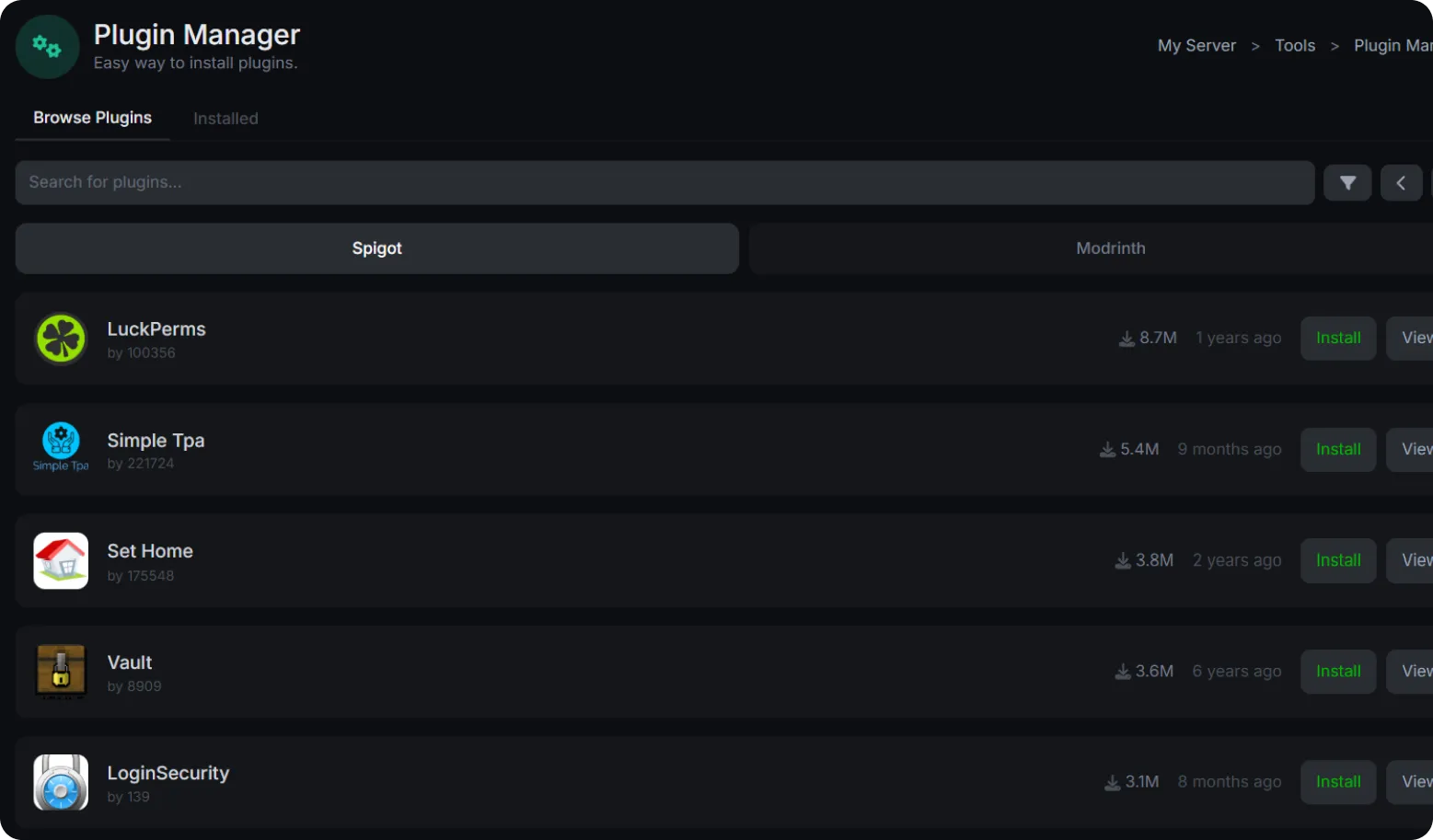 Plugin Management